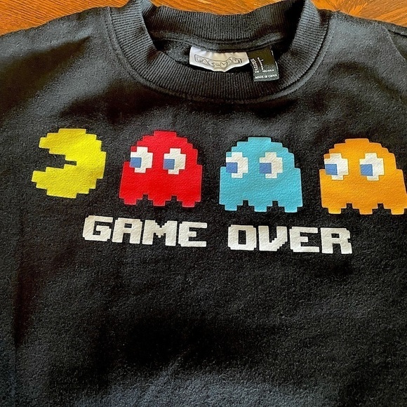 PAC-MAN SWEATSHIRT Size S - Picture 1 of 4